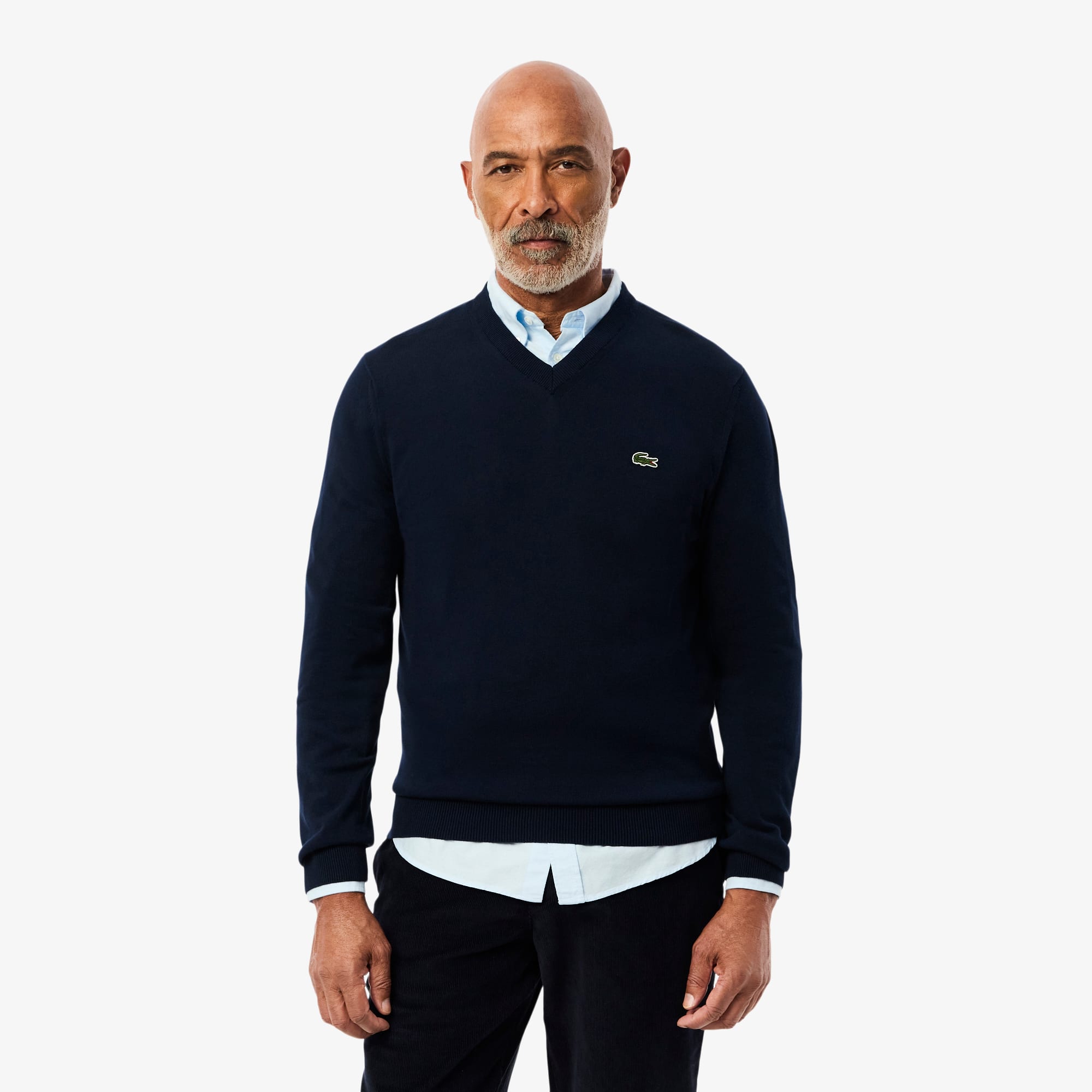 Men's Cotton V-Neck Sweater - Sweaters & Sweatshirts - New