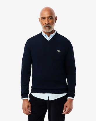 Men's Cotton V-Neck Sweater