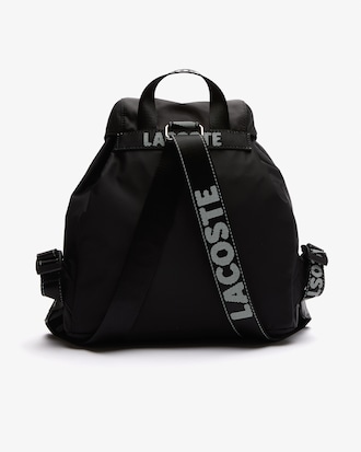 Unisex Branded Nylon Flap Backpack