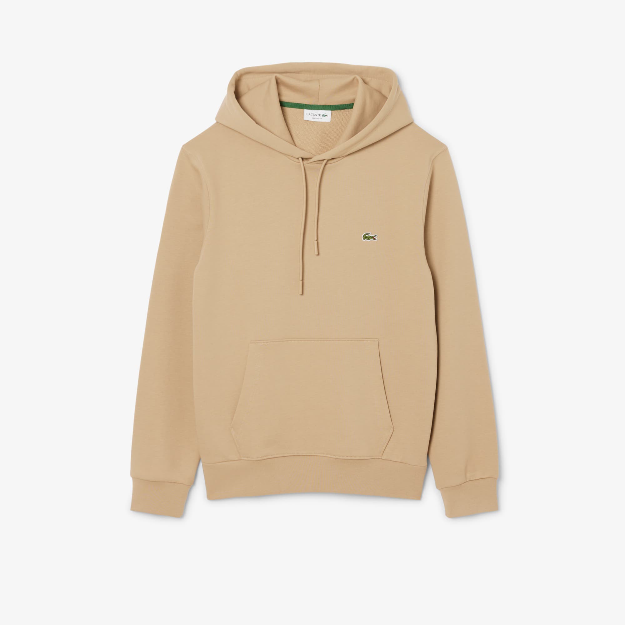 Lacoste Men's Cotton Fleece Hoodie - S - 3 In Gold