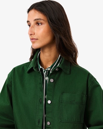 Women's Oversized Denim Overshirt