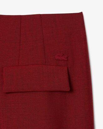 Runway Straight Fit Tailored Wool Pants