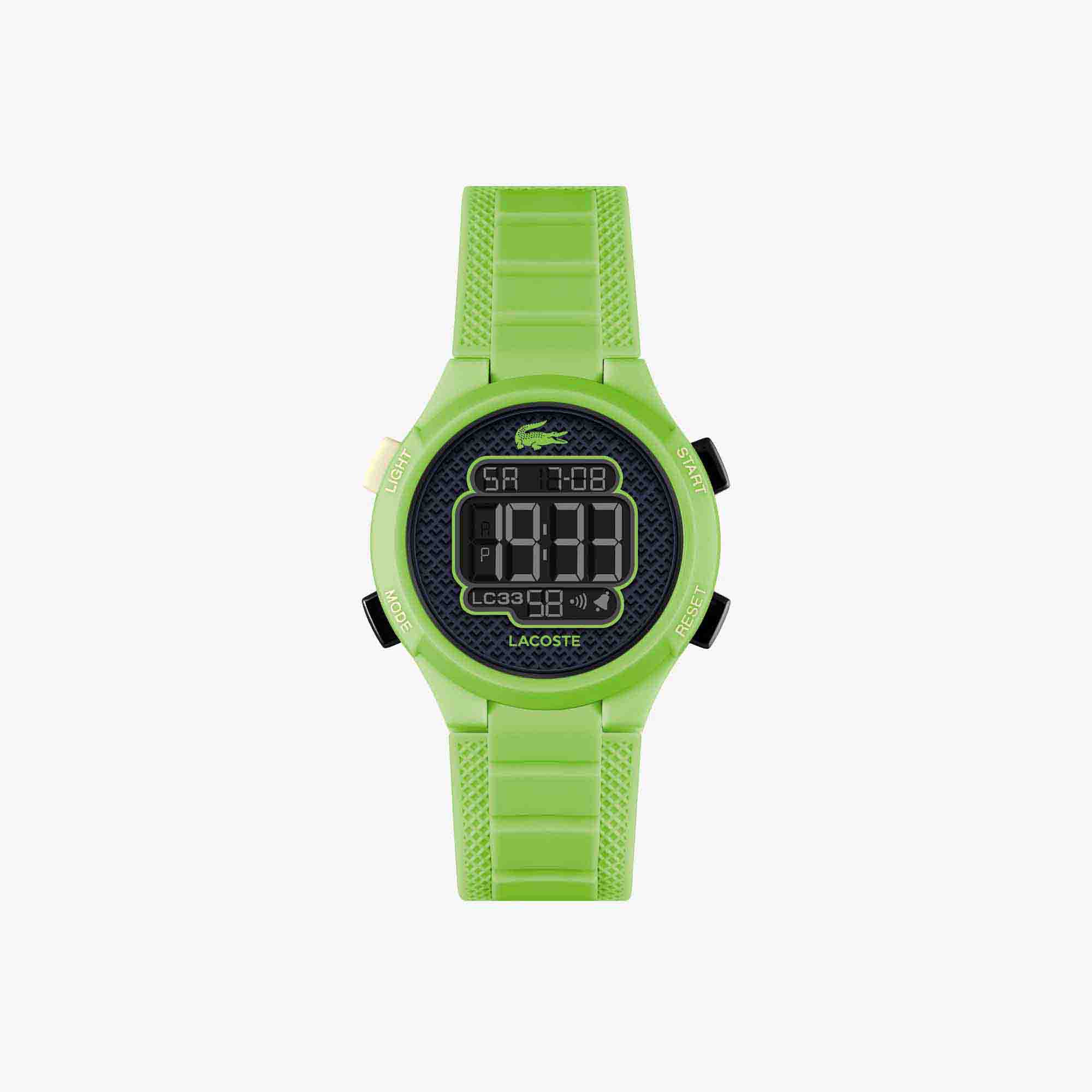 Lacoste Lc33 Digital Silicone Watch - One Size In Green