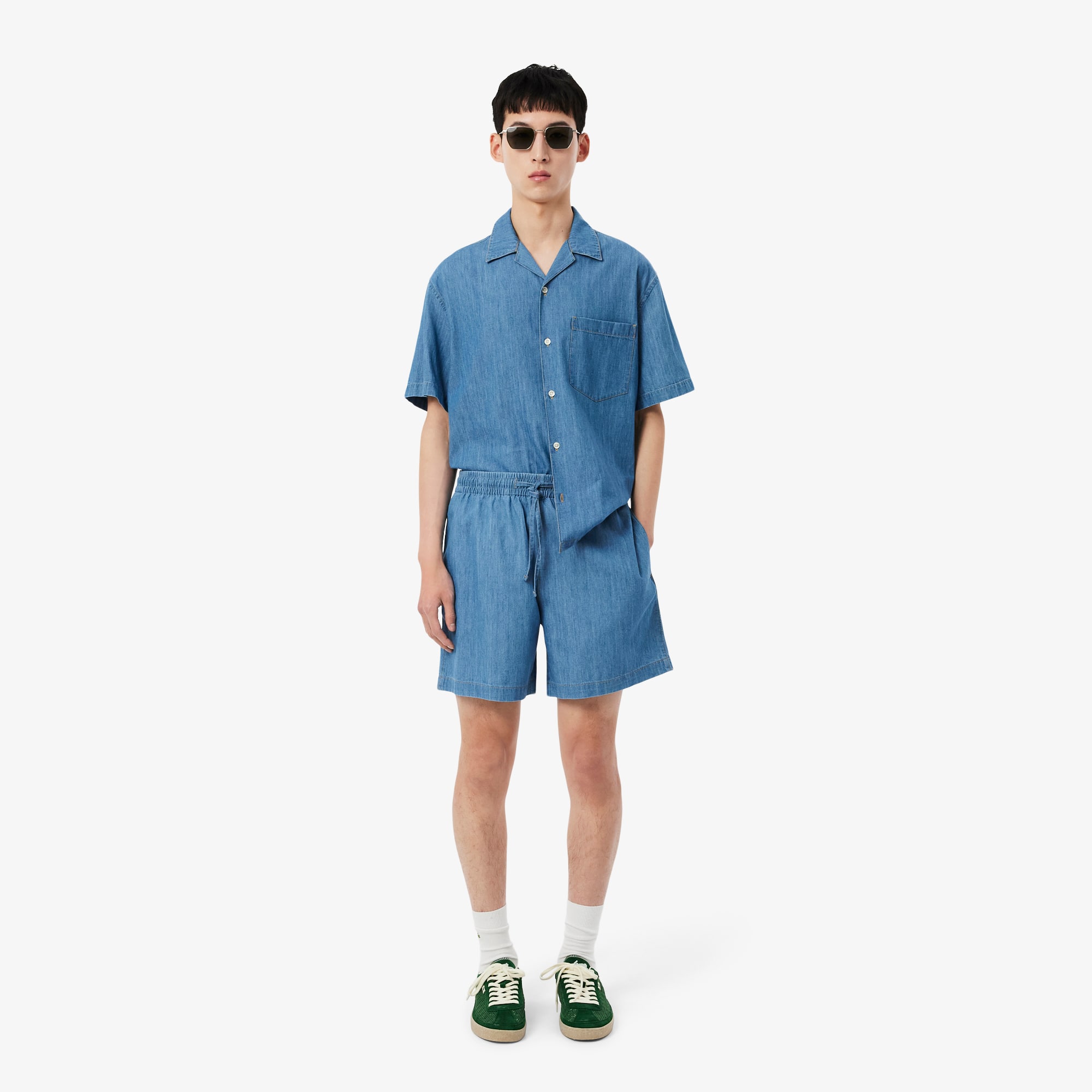 Lacoste Relaxed Fit Denim Shorts