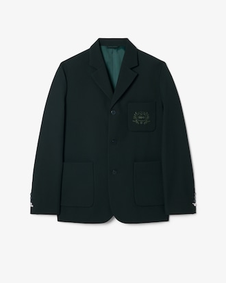 Shield Accent Wool Blend Blazer