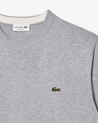 Suéter para hombre de algodón con cuello redondo