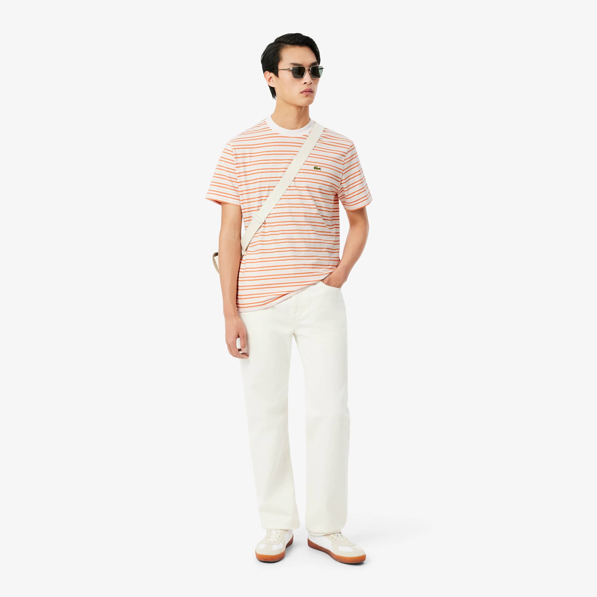 Striped Cotton T-Shirt - T-shirts - New In 2026 | Lacoste
