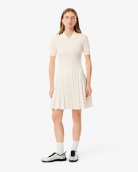 Women's Pleated Polo Collar Dress
