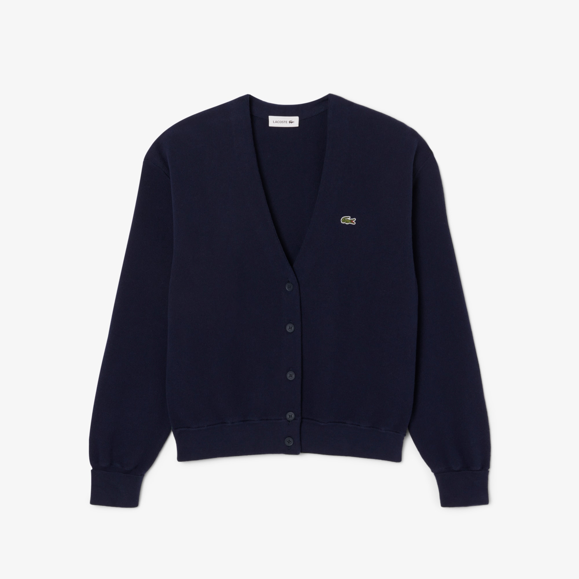 Lacoste Cashmere Blend Cardigan In Multi