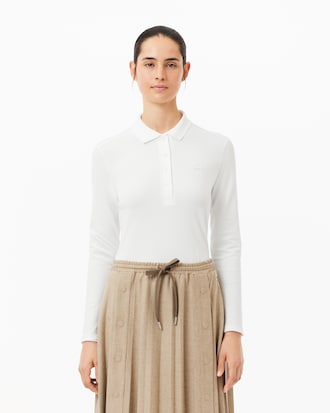 Women's Slim Fit L.12.D Stretch Mini Piqué Polo