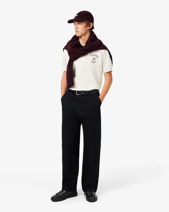 Polo de Petit Piqu&eacute; Bordado de Corte Cl&aacute;sico