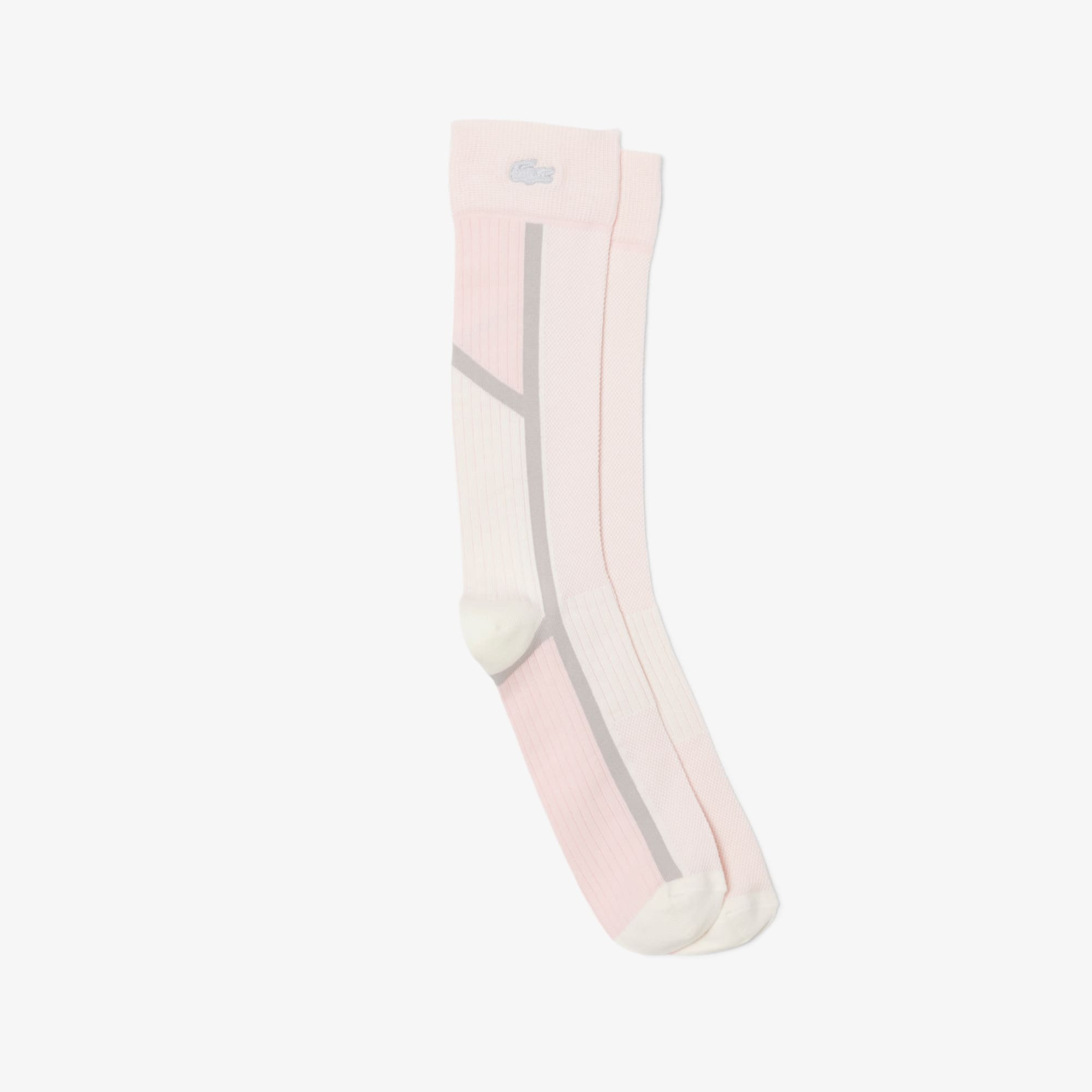 Lacoste Unisex Mid-calf Length Cotton Socks - 6.5 - 8.5 In White