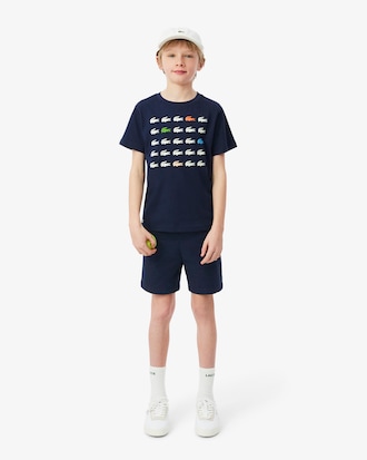 T-shirt coton imprim&eacute; crocodile
