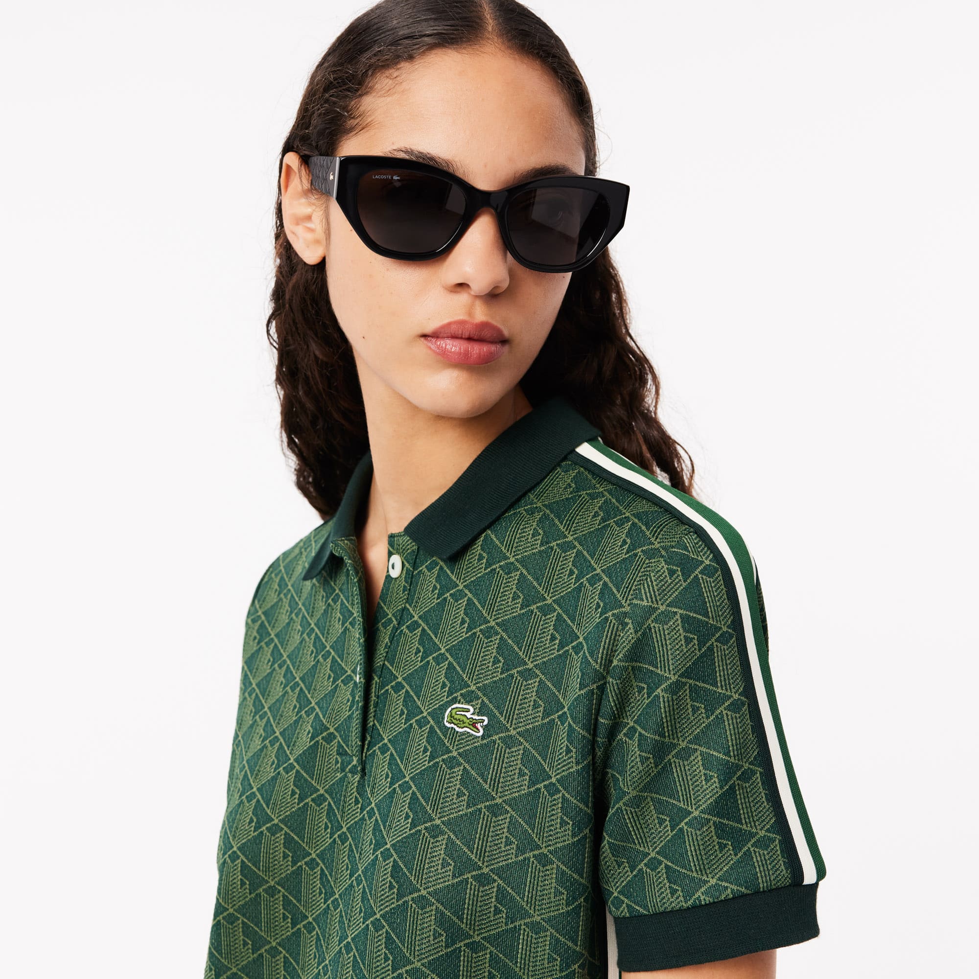Women's Slim Fit Monogram Polo Dress - Dresses - New In 2025
