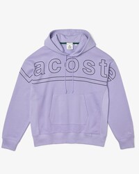 Men&rsquo;s Lacoste L!VE Loose Fit Hooded Print Fleece Sweatshirt