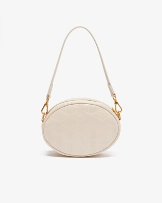 Bolsa Ovalada de Piel Grabada Maheki para Mujer