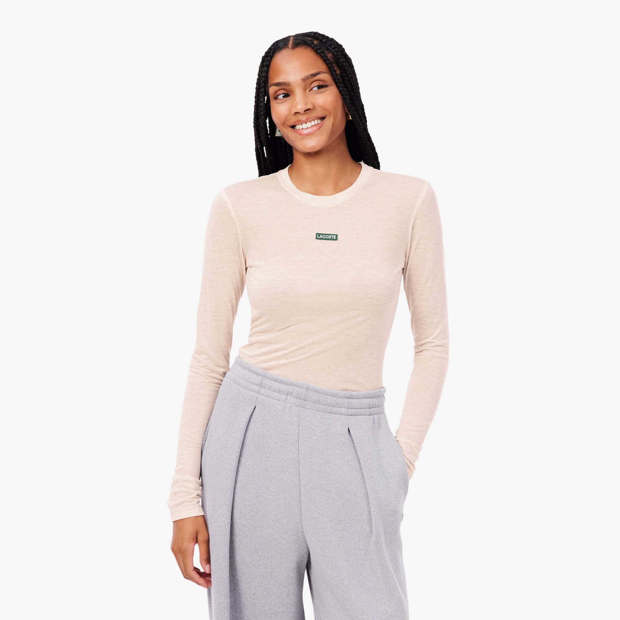 Long Sleeved Branded Label T-shirt - T-Shirts & Tops - New In 2026