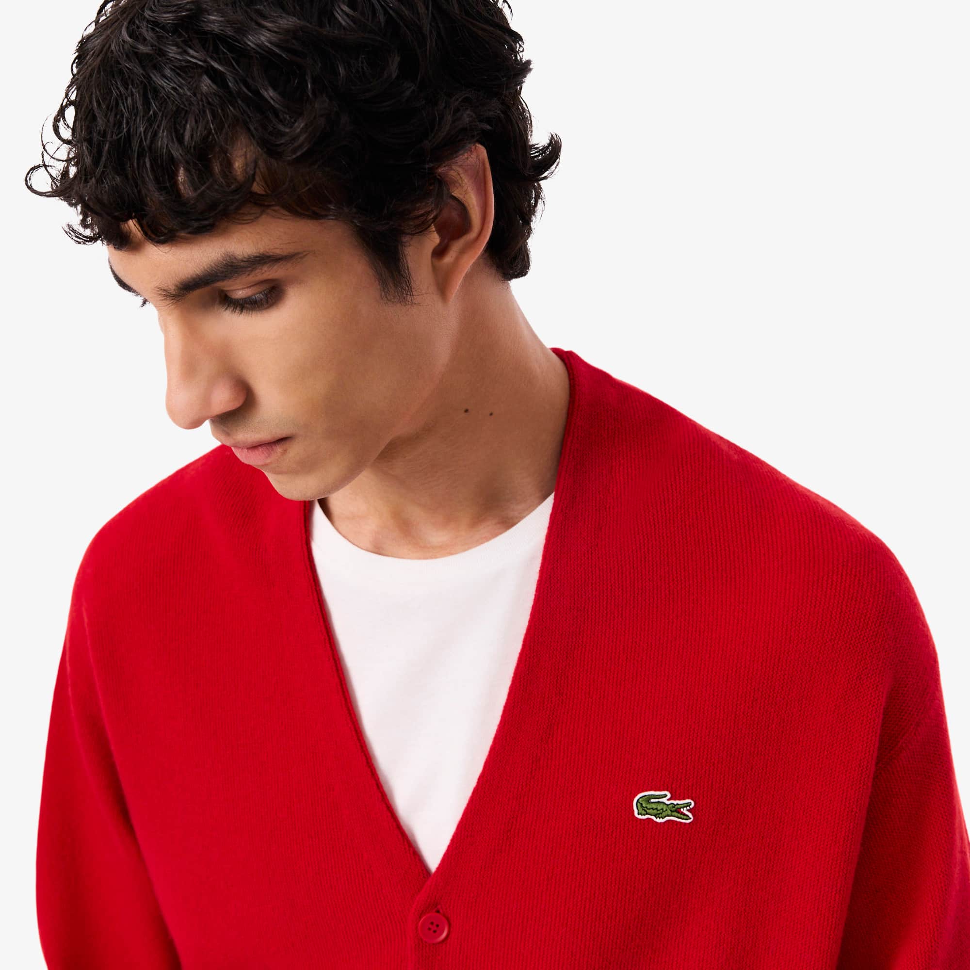 Men's Relaxed Fit Wool Cardigan - Sweaters & Sweatshirts - New In