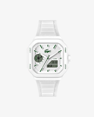 LC33 Analog and Digital Square Silicone Watch
