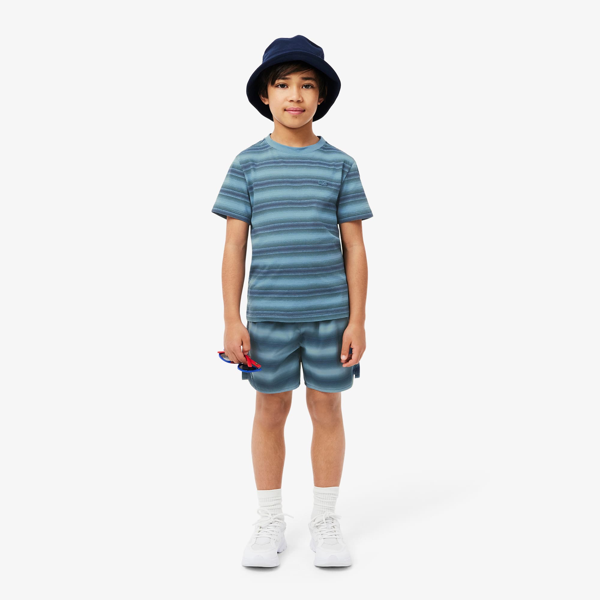 Kids' Striped Print Cotton T-Shirt - Teens T-Shirts & Tops