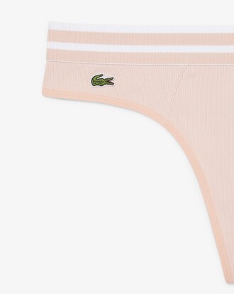 Cotton Stripe Waist String Briefs