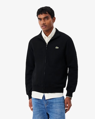 Zipped Cotton Fleece Sweatshirt