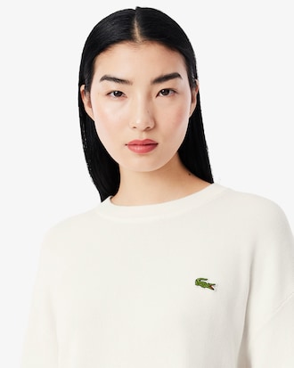 Women's Moss Stitch Cotton Sweater