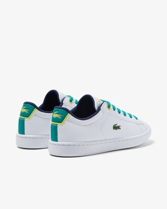 Sneakers Carnaby junior Lacoste en synth&eacute;tique