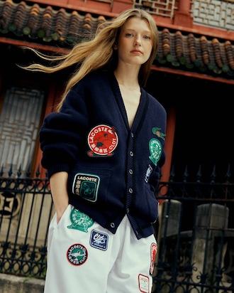 Lacoste x CLOT Cotton Cashmere Reversible Cardigan