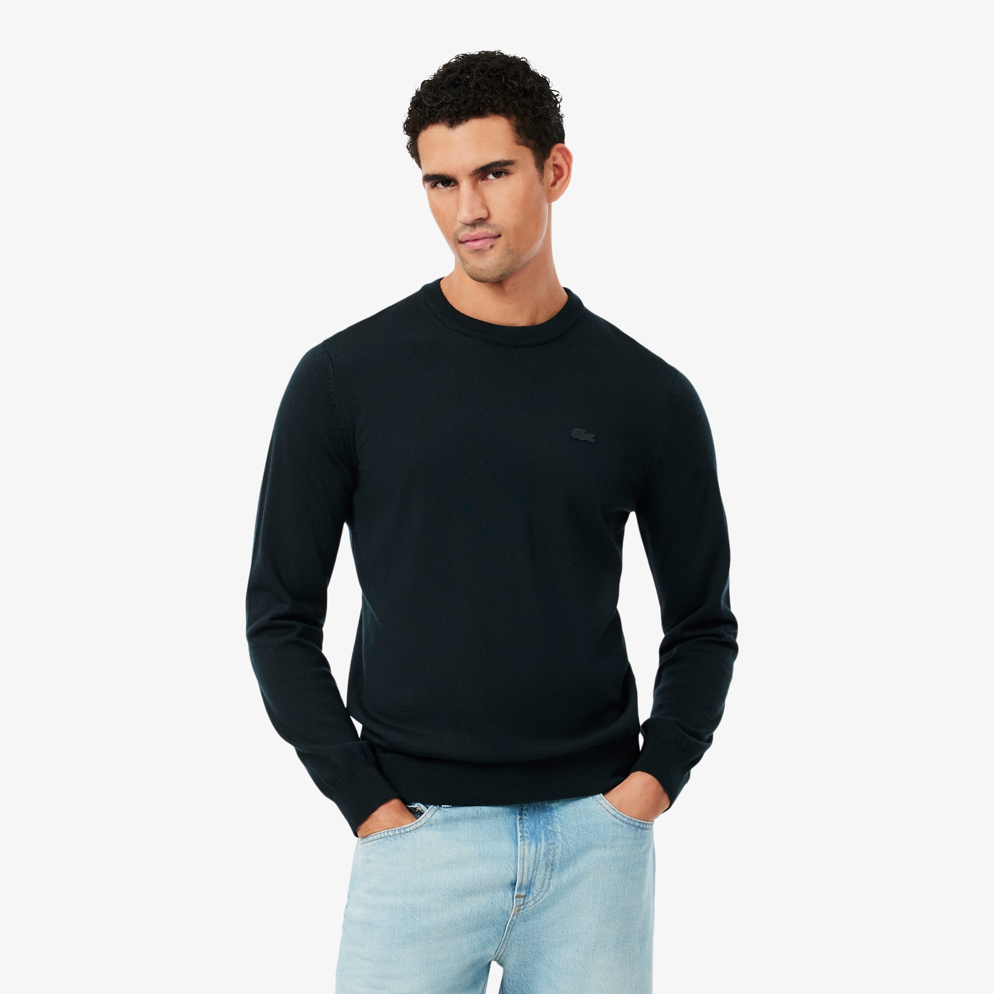 Men's Merino Wool Crew Neck Sweater - Sweaters & Sweatshirts - New
