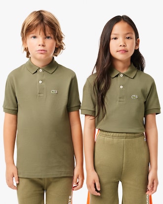 Polo enfant regular fit en petit piqué uni