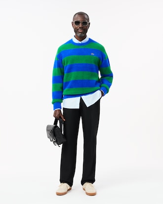 Men's Relaxed Fit Fuzzy Knit Sweater