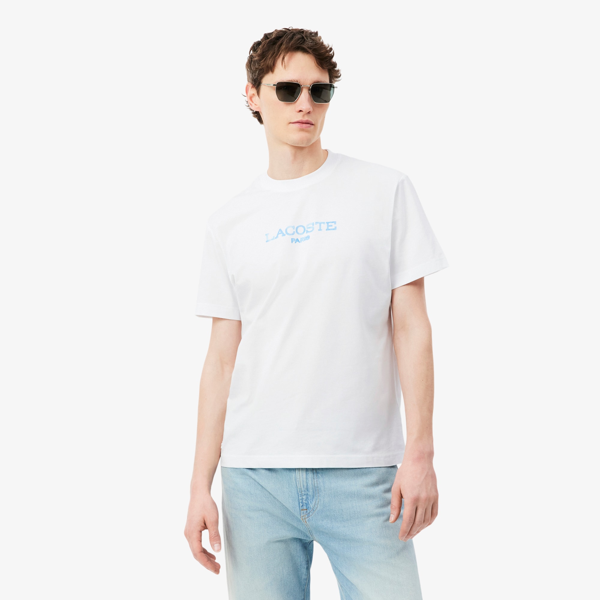 Printed Cotton T-Shirt - Organic Cotton - New In 2026 | Lacoste
