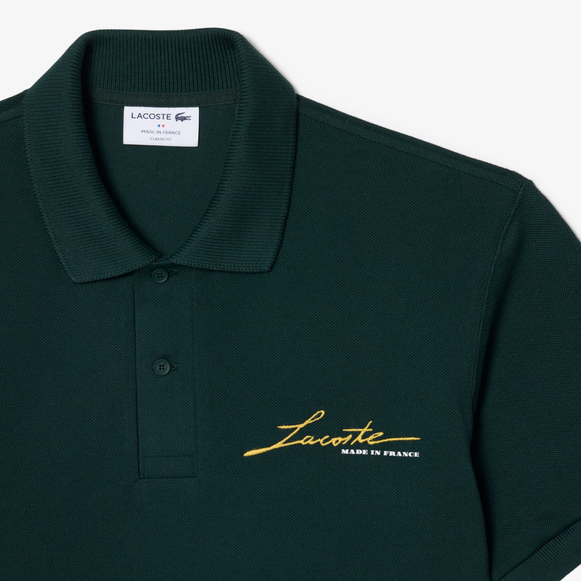Classic Fit French Made Piqué Polo Shirt