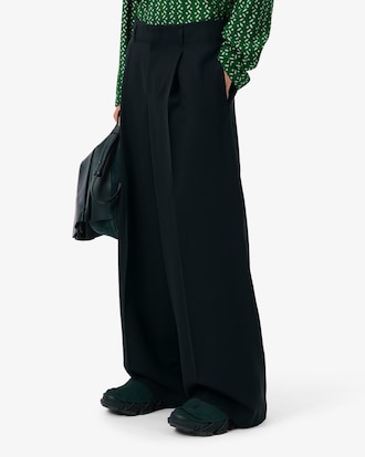 Runway Wide Fit Tailored Wool Pants