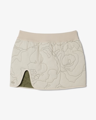 Women's Reversible Embroidered Quilted Mini Skirt