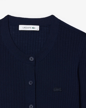 Women's Merino Wool 3D Knit Cardigan