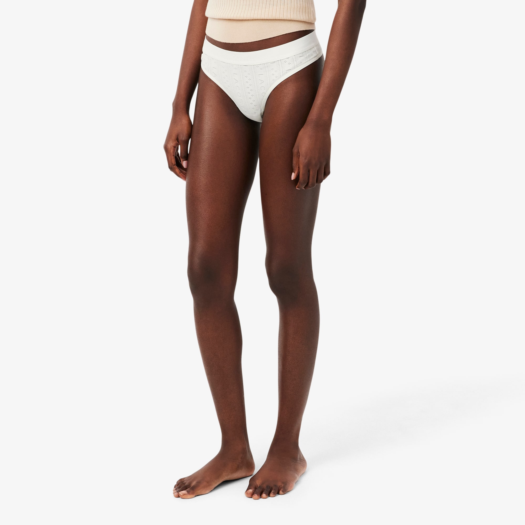 Stretch Pointelle String Briefs