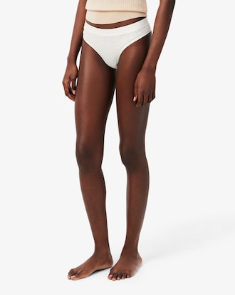 Stretch Pointelle String Briefs