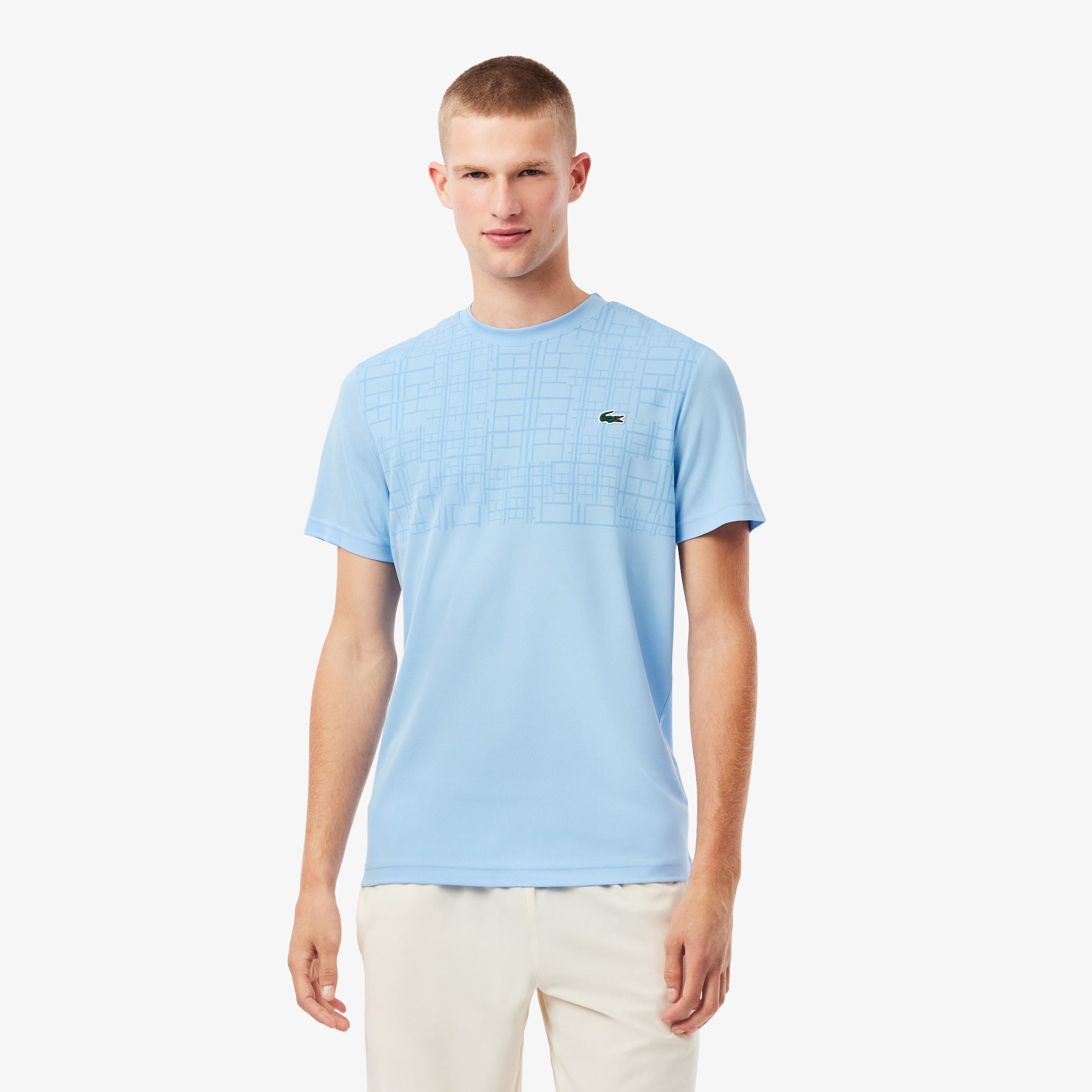 Lacoste Men's  Tennis X Novak Djokovic T-shirt - S - 3 In Blue
