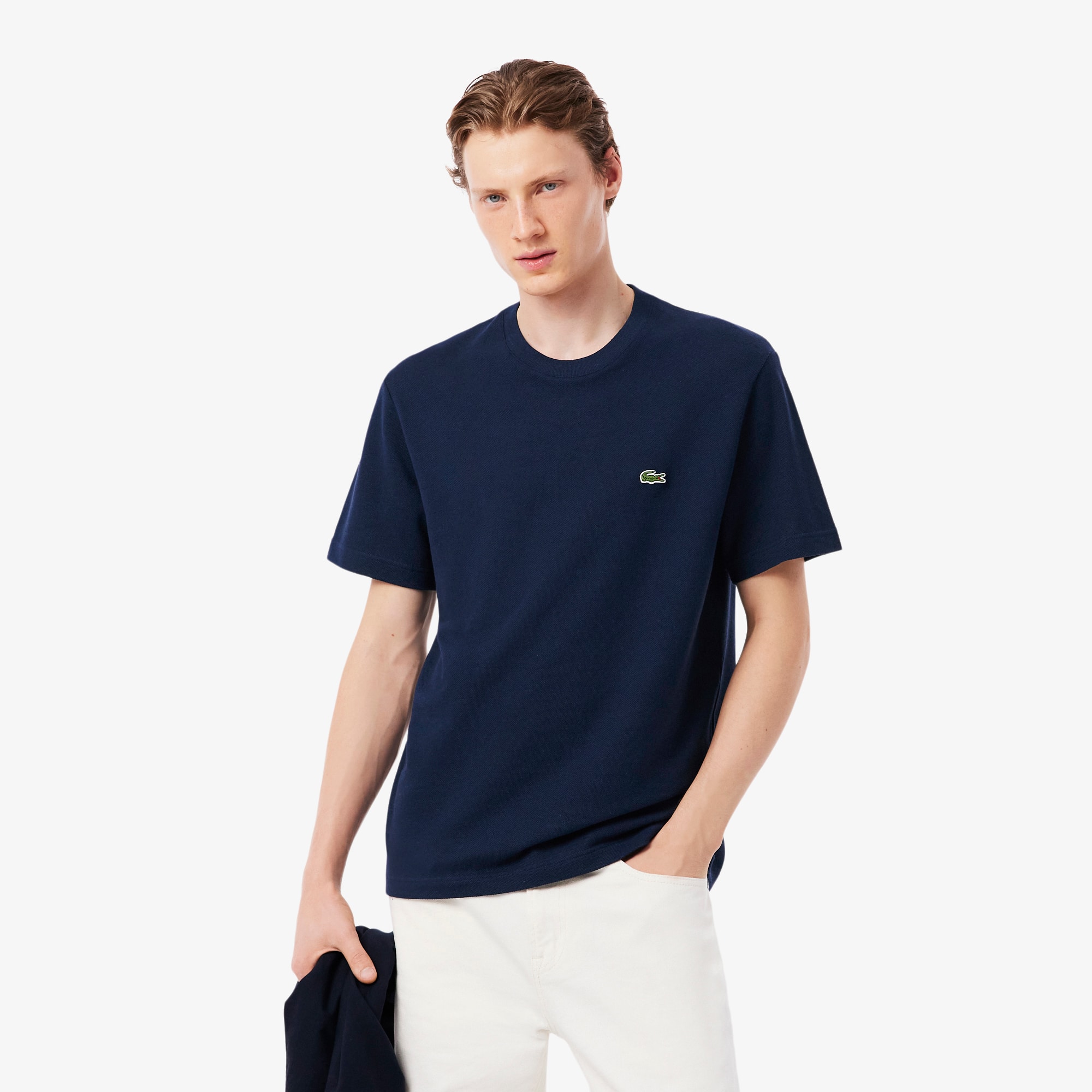 Heavy Cotton and Linen Piqué T-Shirt - All Men's Clothing - New In