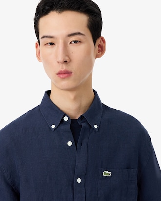 Men's Regular Fit Linen Shirt