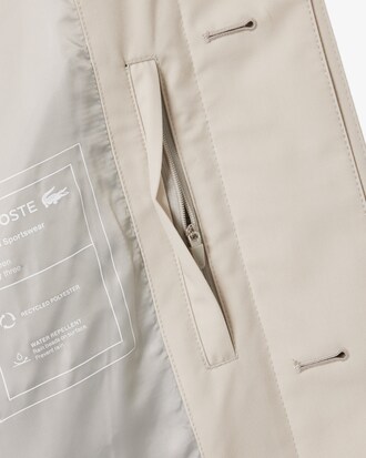 Trench l&eacute;ger d&eacute;perlant en twill de coton