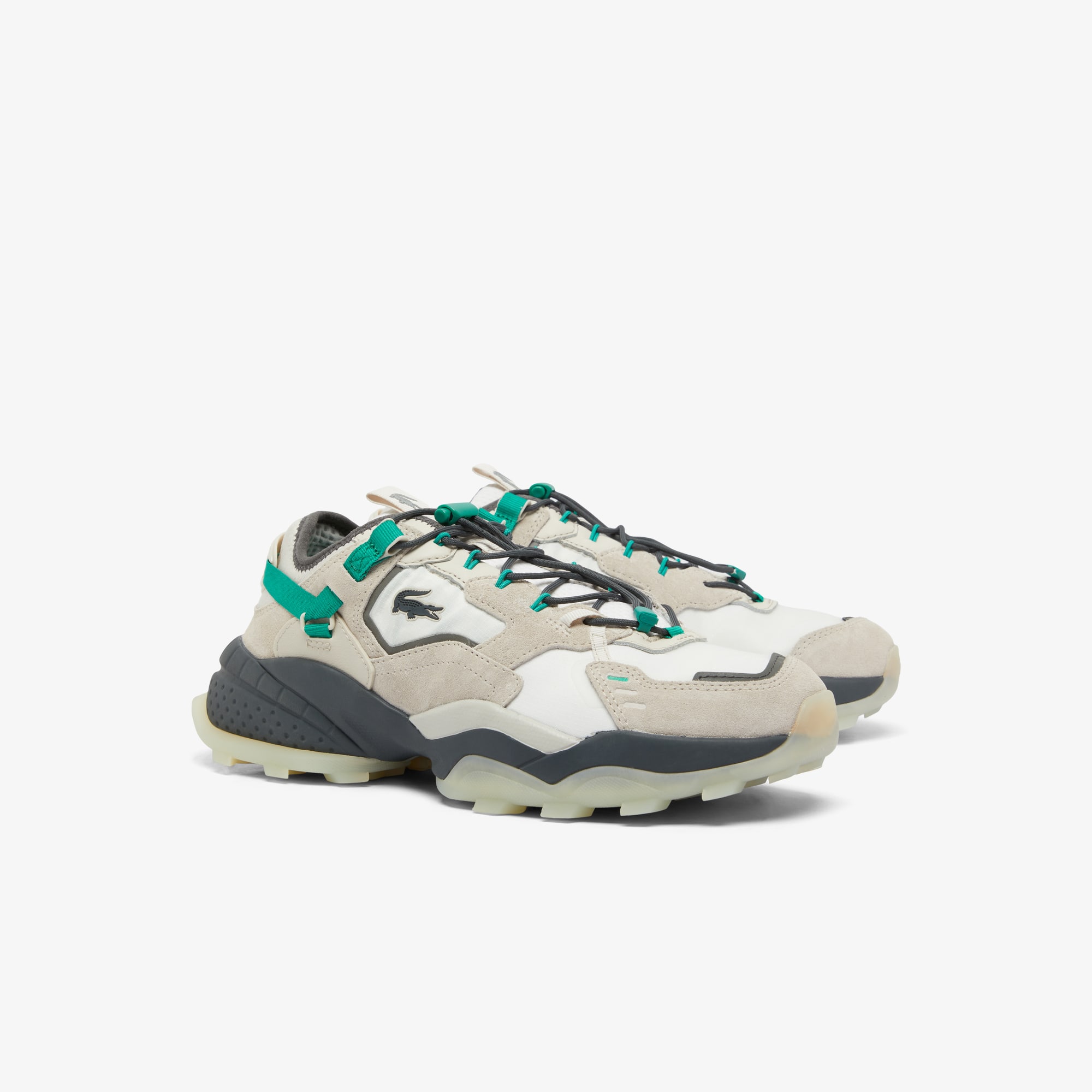 【新品】LACOSTE ラン ブレーカー RUN BREAKER26.5cm Women's Suede Leather Run Breaker Sneakers - Sneakers - New