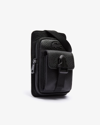 Men&rsquo;s Soft Matte Grained Leather Smartphone Pouch