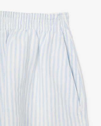 Women's Relaxed Fit Striped Linen Shorts