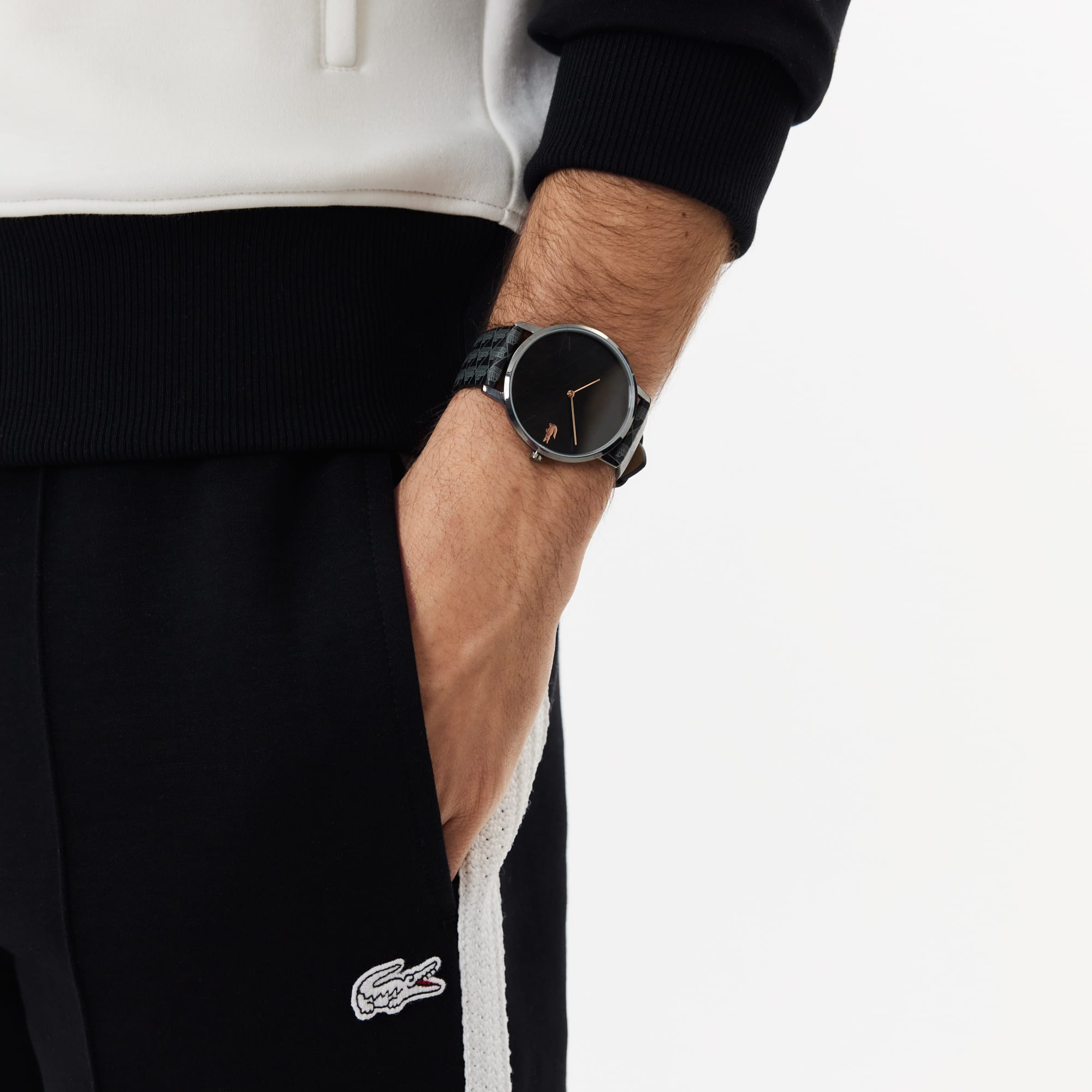 Crocorigin Leather Watch - Men's Watches - New In 2026 | Lacoste