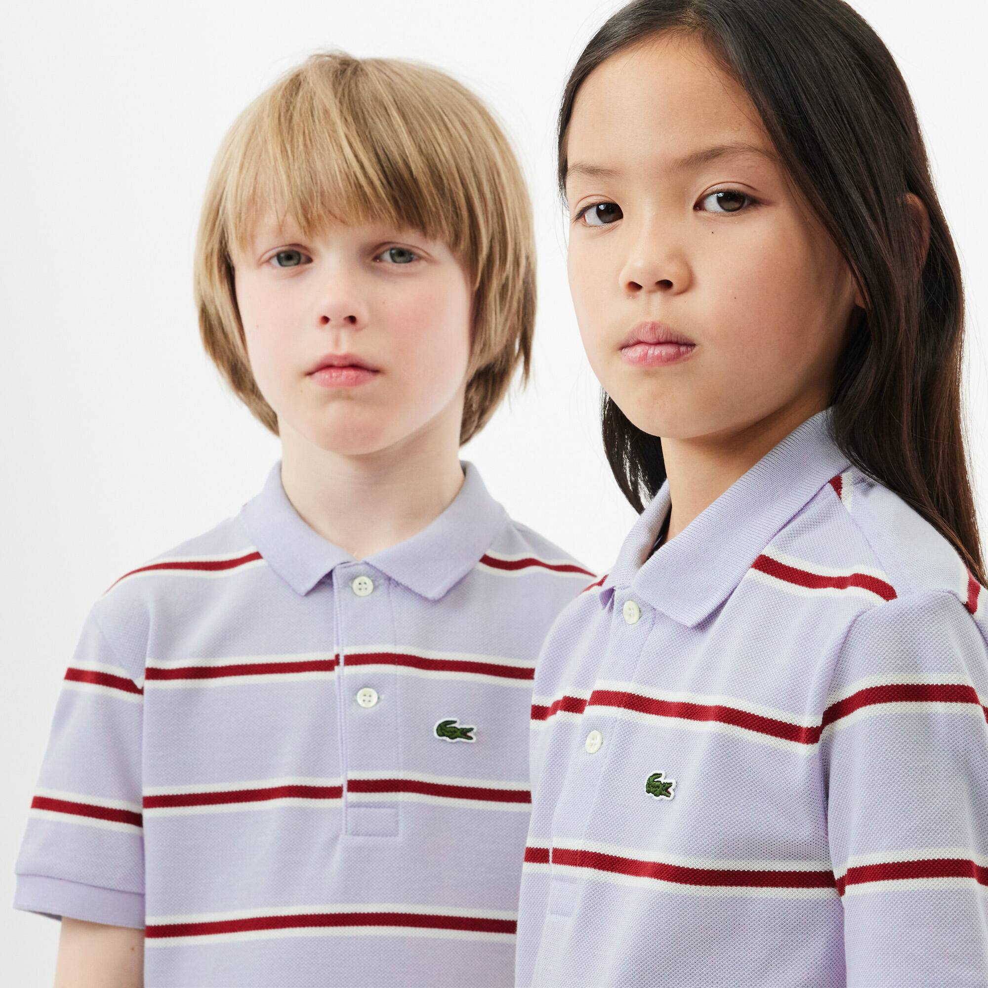 Kids' Striped Petit Piqué Polo - Polos - New In 2025 | Lacoste