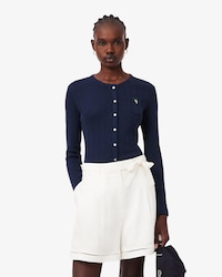 Slim Fit Pointelle Cardigan