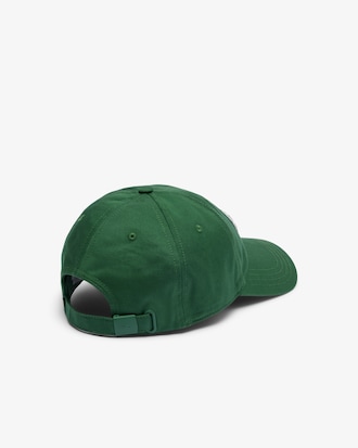 Unisex Crocodile Badge Cotton Twill Cap